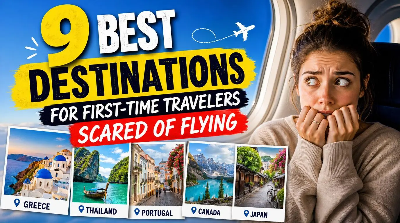 9 Best Destinations for First-Time Travelers Scared of Flying